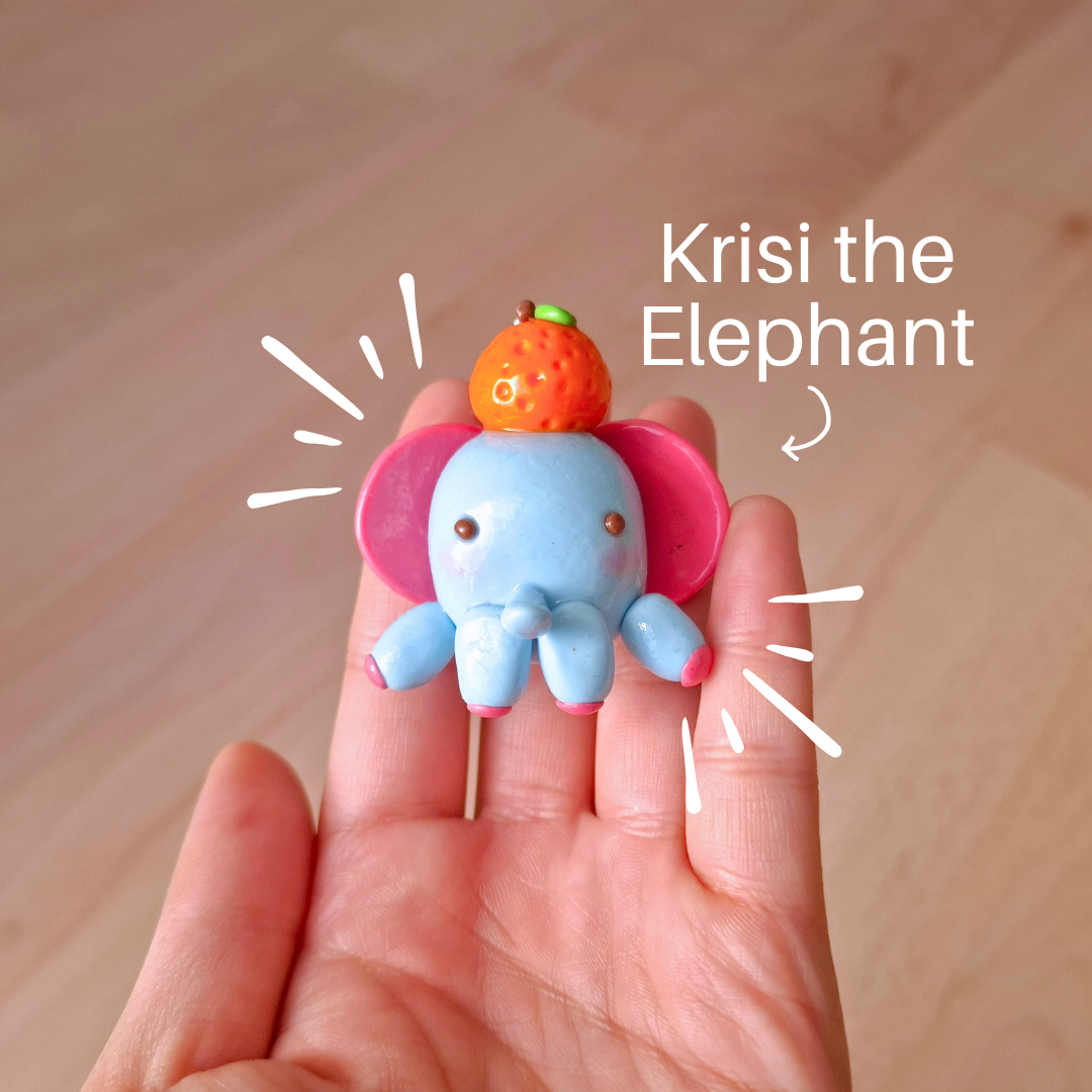 Krisi the Elephant Keychain